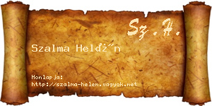 Szalma Helén névjegykártya